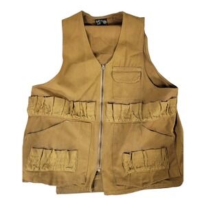 VTG Bullseye Bill Men's 60s Brown Canvas Hunting‎ Vest